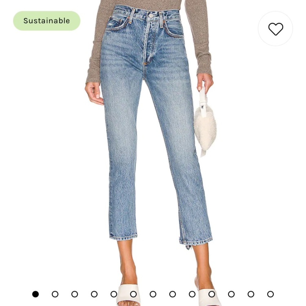 AGOLDE Riley High Rise Straight Crop NWT Size 24